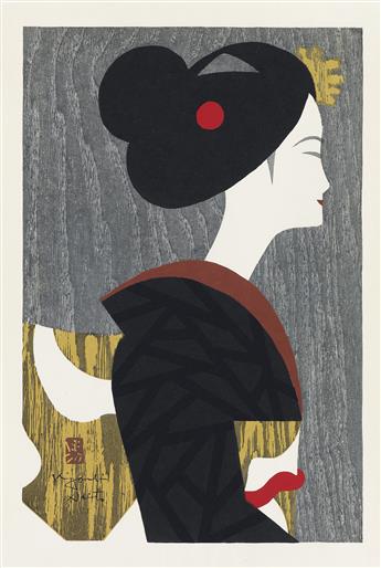 KIYOSHI SAITO Three color woodcuts.